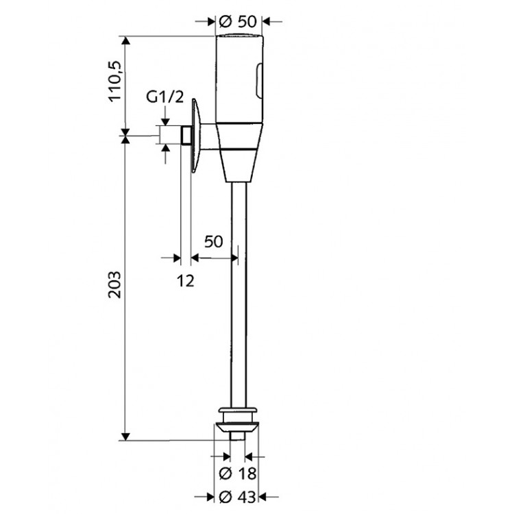 SCHELL Urināla infrasarkanais dozators Schelltronic, 011130699