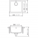 Schock Virtuves izlietne QUADRO N-100S, 45x43cm Alpina Schock Virtuves izlietne QUADRO N-100S, 45x43cm Alpina