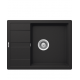 Schock Virtuves izlietne RONDA D-100L, 65x50cm Onyx Schock Virtuves izlietne RONDA D-100L, 65x50cm Onyx
