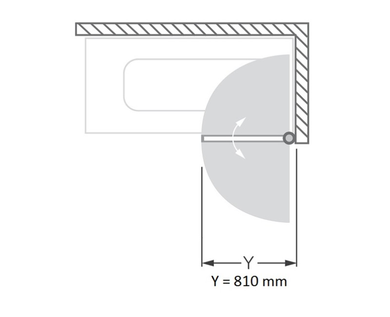 Roth Шторка на ванну SCREEN PRO 81cm