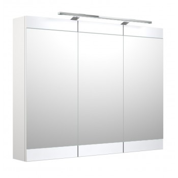 SERENA Retro Vannas istabas spoguļskapītis 100 cm ar LED 1302711