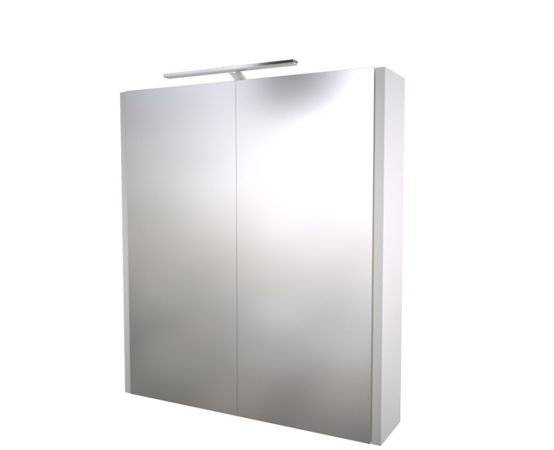 Raguvos Baldai  шкафчик с зеркальными дверцами 58.2 см, LED освещение, 1402311