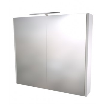Raguvos Baldai Vannas istabas spoguļskapītis ar LED apgaismojumu 78.2 cm, 1402511