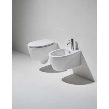 Simas LFT Spazio Rimless Подвесной WC унитаз c крышкой, LFT18