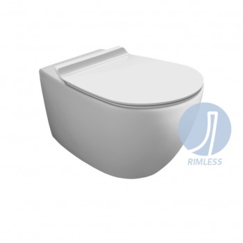 Simas Vignoni Rimless Подвесной WC унитаз c крышкой,  VI18/F85/VI004