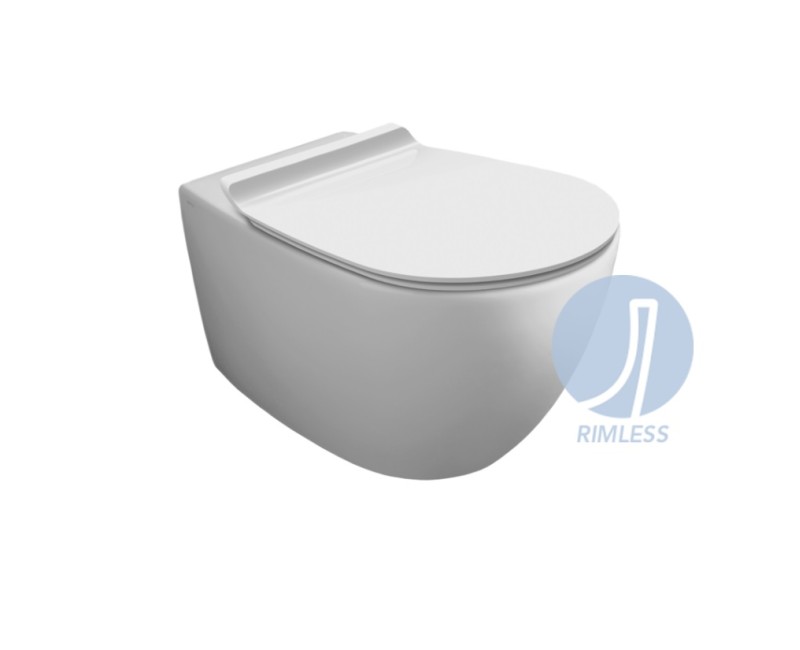 Simas Vignoni Rimless Подвесной WC унитаз c крышкой,  VI18/F85/VI004