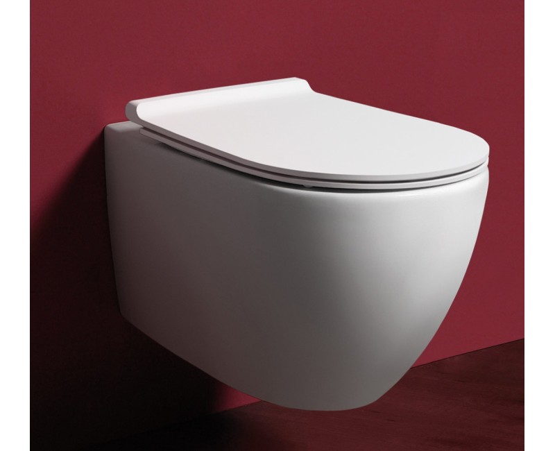 Simas Vignoni Rimless Подвесной WC унитаз c крышкой,  VI18/F85/VI004