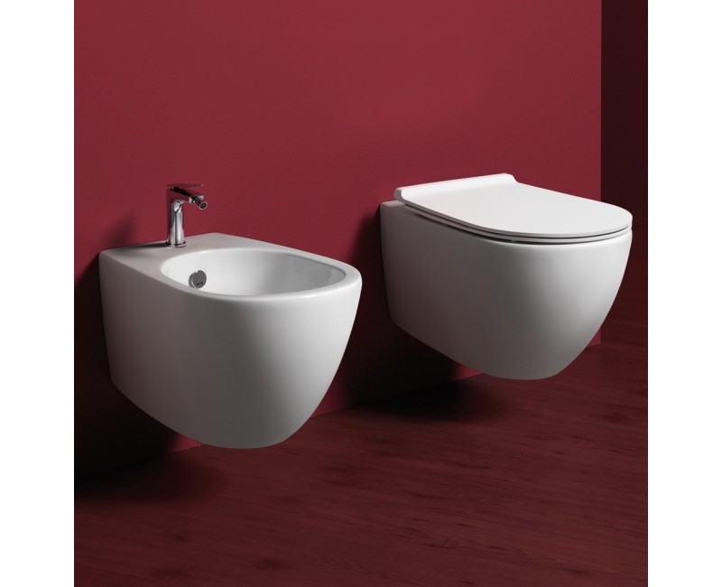 Simas Vignoni Rimless Подвесной WC унитаз c крышкой,  VI18/F85/VI004