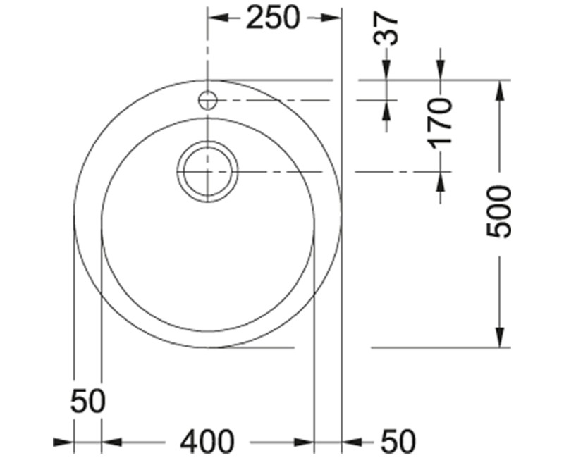 FRANKE Tectonite Кухонная мойка SINGLE D50 cm, Urban grey