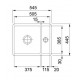 Franke Virtuves izlietne KUBUS 54.5x44.5cm, KBK 160, balta Franke Virtuves izlietne KUBUS 54.5x44.5cm, KBK 160, balta
