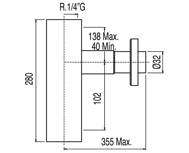 TRES Сифон для умывальника телескопический 1 1/4x32, 10710342