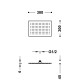 TRES INOX Antilime Dušas galva 30x20 cm, 134315007NM TRES INOX Antilime Dušas galva 30x20 cm, 134315007NM