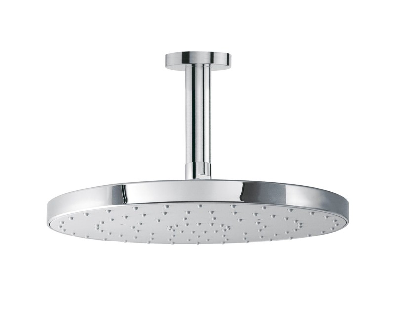 TRES Antilime Dušas galva ar turētāju D30 cm, hroms 134331