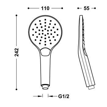 TRES Rokas duša ECO-DROP, 29963112AC