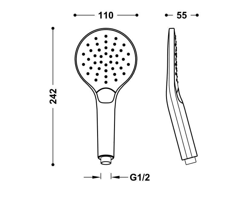 TRES Ручной душ ECO-DROP, 29963112NM