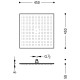 TRES INOX Antilime Dušas galva 45x45 cm, 29963205 TRES INOX Antilime Dušas galva 45x45 cm, 29963205