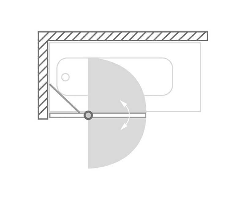 Roth Шторка на ванну TV2 97cm