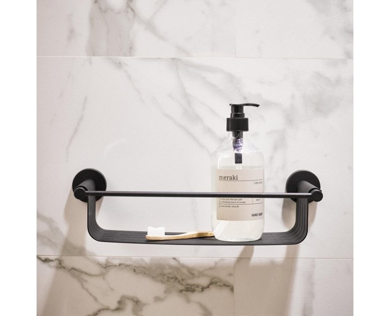 Tiger Boston Black Корзина для душа, чёрная