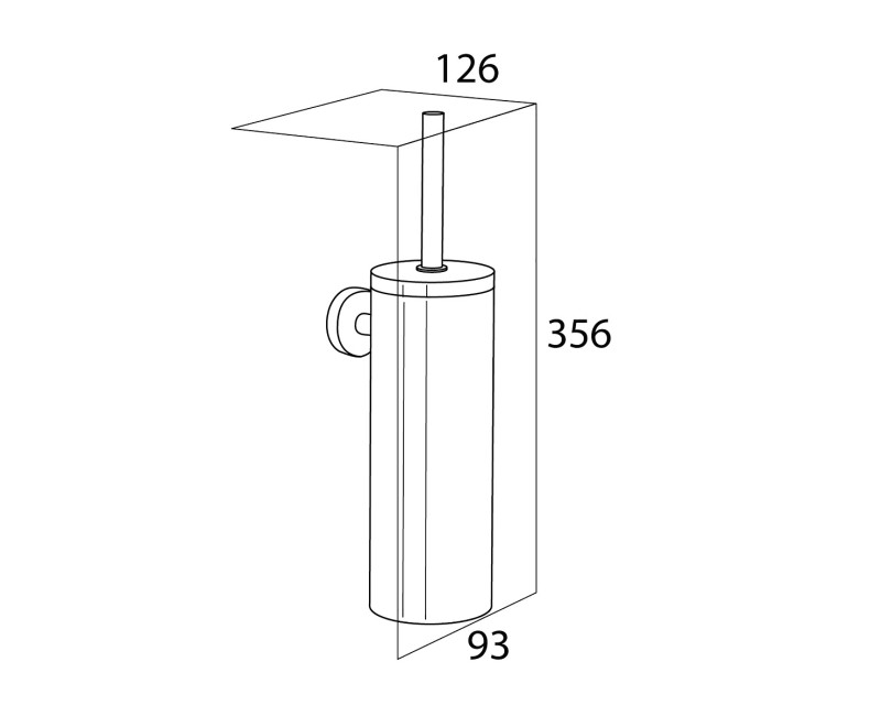 Tiger Boston Black Гарнитур с ершиком, чёрный
