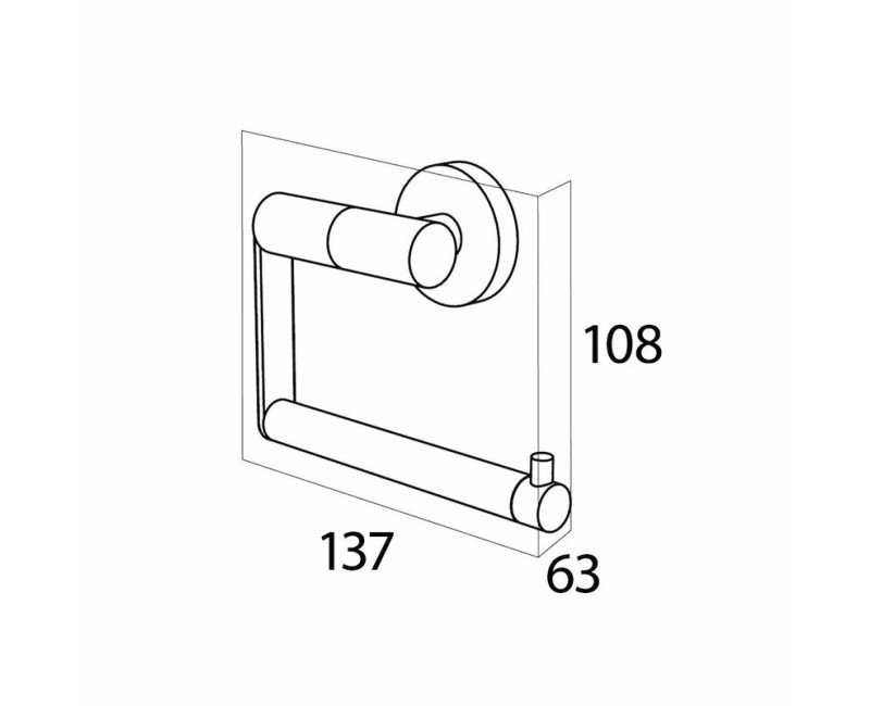 Tiger Boston Black Держатель туалетной бумаги, чёрный