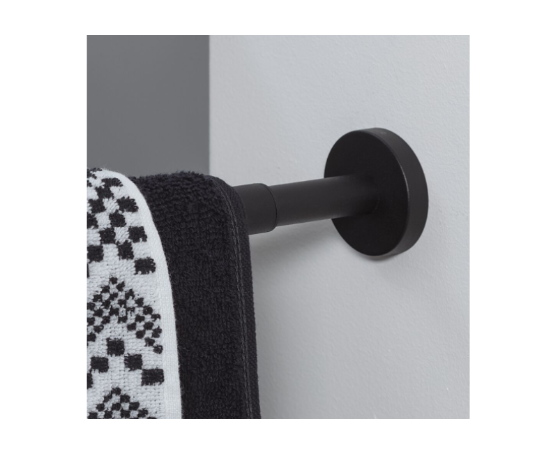 Tiger Boston Black Полотенцедержатель телескопический, чёрный