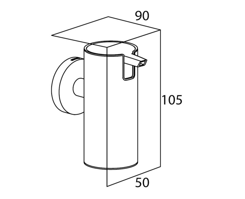 Tiger Boston Black Дозатор для жидкого мыла, чёрный