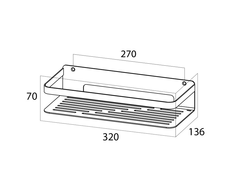 Tiger CADDY Корзина для душа большая, 1400230746