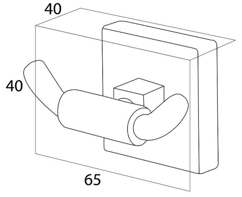 Tiger Melbourne Крючок, хромированная латунь
