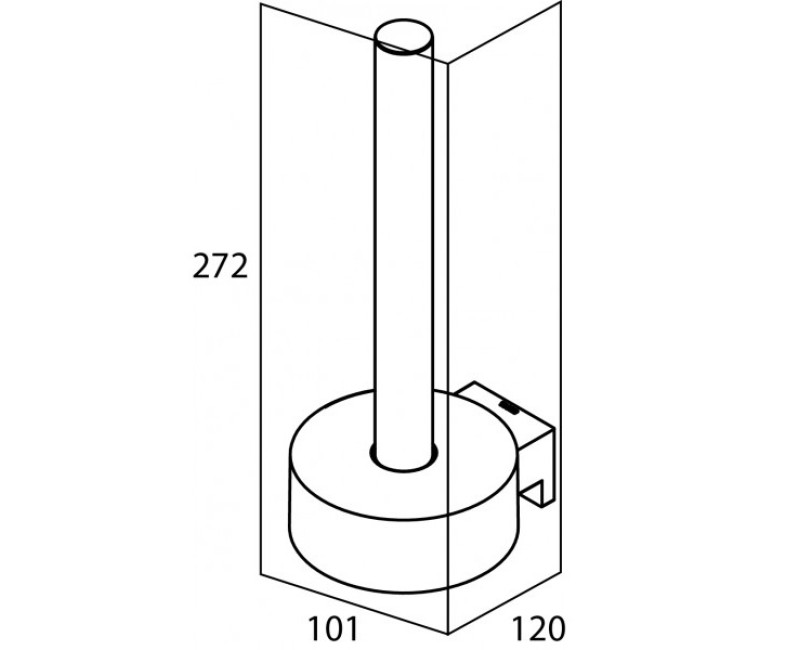 Tiger BOLD Держатель запасной туалетной бумаги, чёрный