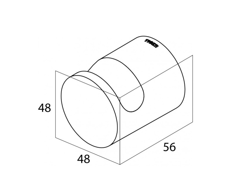 Tiger BOLD Крючок большой, чёрный