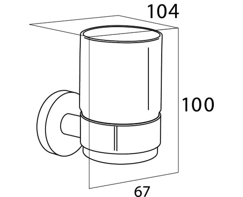 Tiger Boston Стакан, полированная нерж.сталь