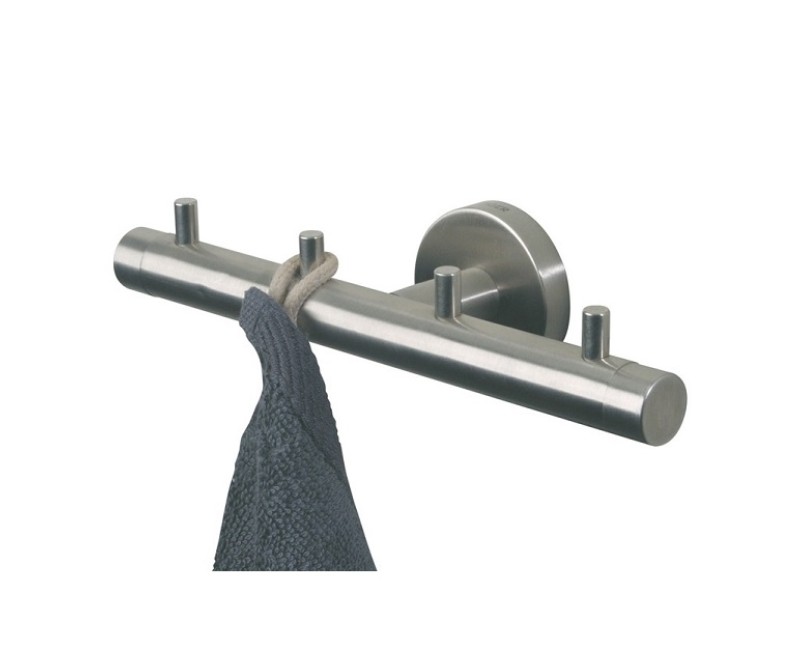 Tiger Boston Рейка с крючками, тертая нерж.сталь