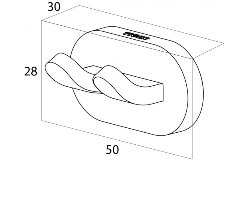 Tiger LUCCA Крючок маленький, хром