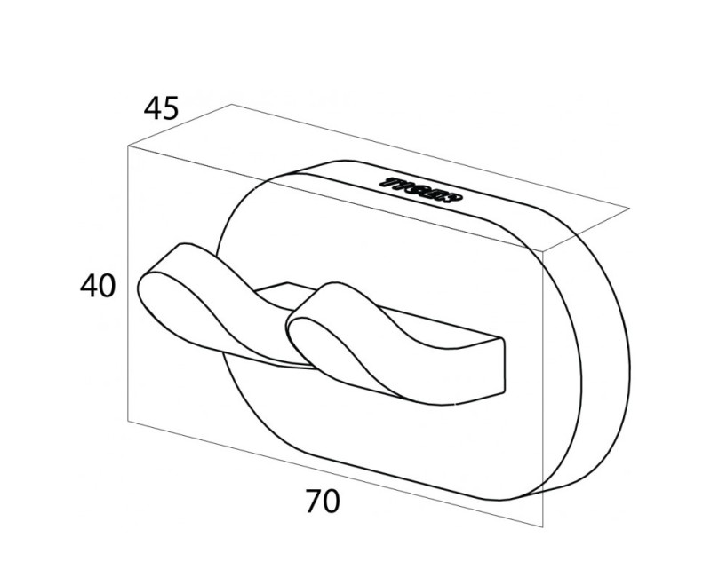 Tiger LUCCAS Крючок большой, хром