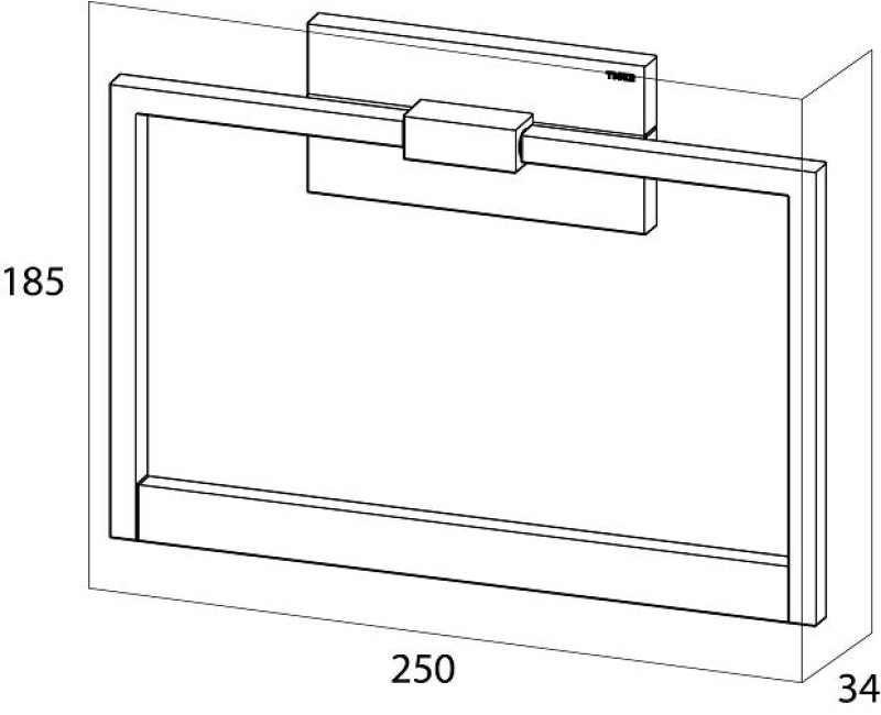 Tiger Safira Кольцо для полотенца, хром