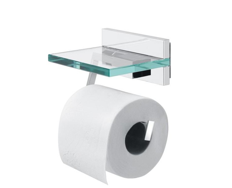 Tiger Safira Держатель туалетной бумаги, хром/стекло