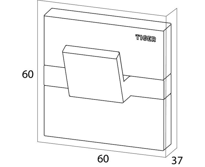 Tiger Safira Крючок XL, хром