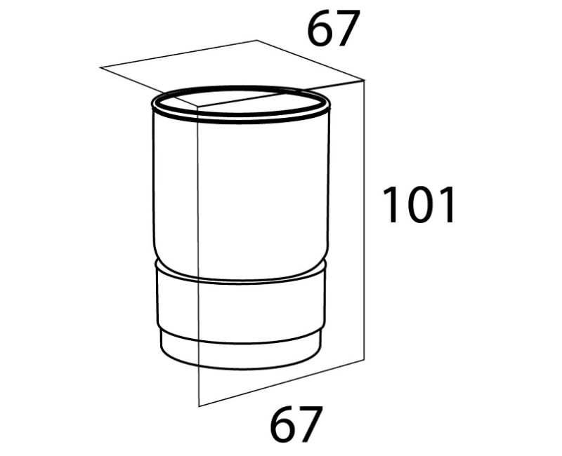 Tiger Boston Стакан, тертая нерж.сталь