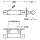CANIGO-TRES Dušas termostata jaucējkrāns, 21716401
