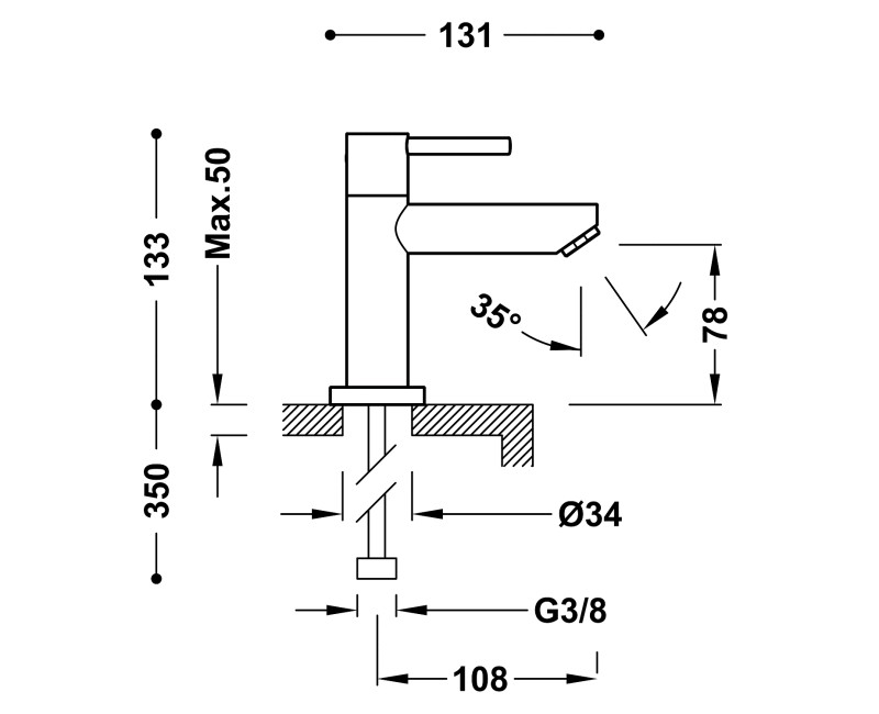 CANIGO-TRES Кран для холодной воды, 06250301