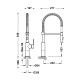 TRES STANDARD Virtuves izlietnes jaucējkrāns, 03048501 TRES STANDARD Virtuves izlietnes jaucējkrāns, 03048501