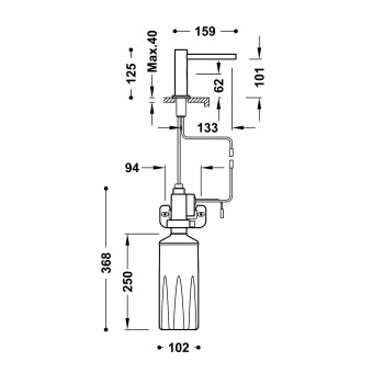 TRES Электронный дозатор мыла для ванной или кухни 6V/220-230V,