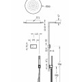 TRES Shower Technology Душевая система с термостатом, 09286555