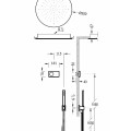 TRES Shower Technology Душевая система с термостатом, 09286557