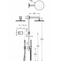 TRES Shower Technology Душевая система с термостатом, 09286558