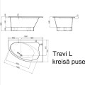 Vispool Угловая ванна TREVI L 150x95 L/R