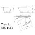 Vispool Угловая ванна TREVI L 150x95 L/R