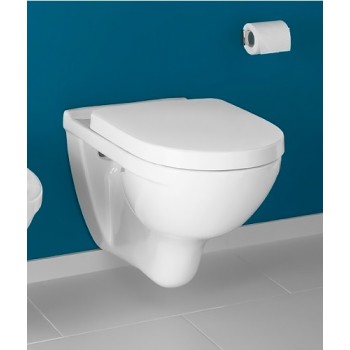 Piekaramais tualetes pods Villeroy & Boch O.novo Rimless, ar Soft Close/QR vāku 360x560 mm, balts