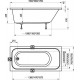 RAVAK CHROME Vanna 150x70 cm, balta RAVAK CHROME Vanna 150x70 cm, balta