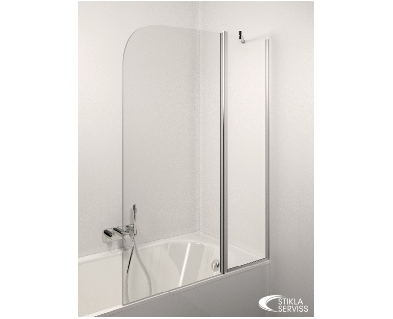 Stikla Serviss Vannas sieniņa FRANCESCA Plus 1100mm